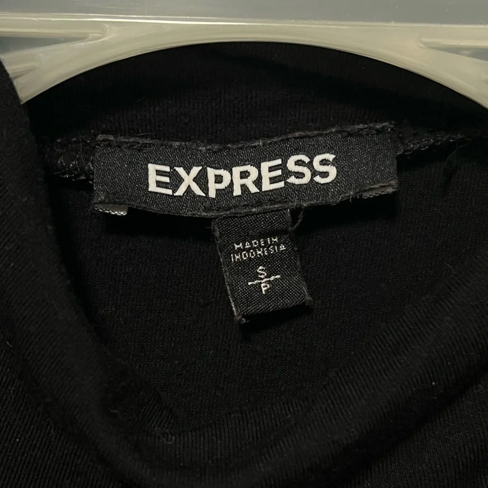Express Black High-Neck Tank Top - Picture 2 of 3